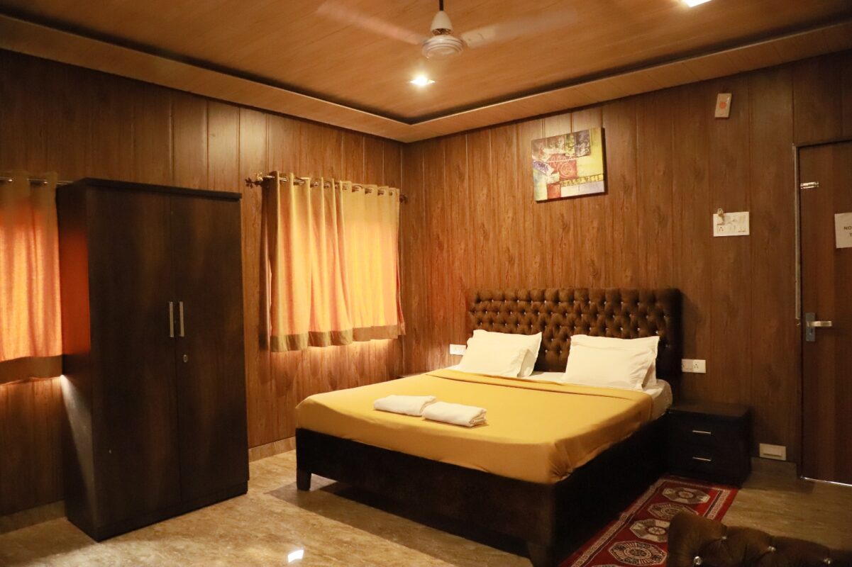 Room with modern wardrobe